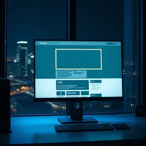 best-web-designer-houston-tx Professional web design workspace in Houston with city skyline view