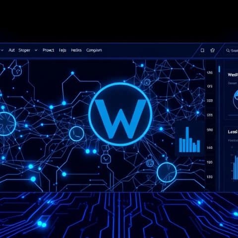 wordpress-7-ai-features WordPress 7.0 AI powered features futuristic dashboard interface
