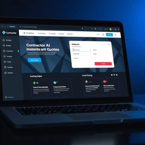 contractor-quote-form-ai-lead-capture AI-powered instant quote form on a contractor website capturing leads 24/7