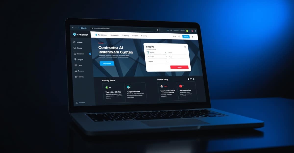 contractor-quote-form-ai-lead-capture AI-powered instant quote form on a contractor website capturing leads 24/7