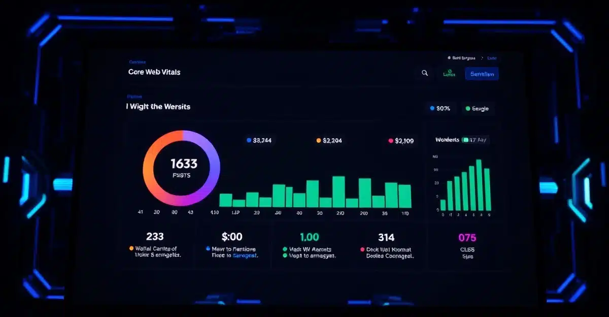 core-web-vitals-wordpress-small-business WordPress Core Web Vitals optimization dashboard showing LCP CLS INP scores for a small business website