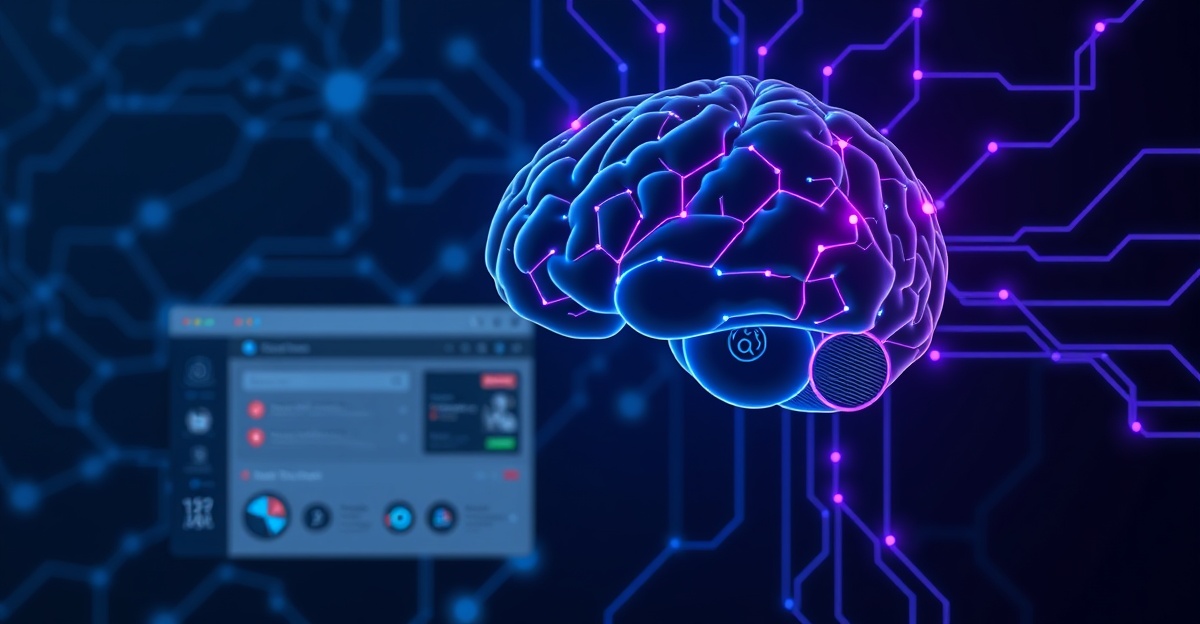 geo-wordpress-small-business-2026 AI brain connected to WordPress dashboard showing generative engine optimization for small business 2026
