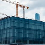 Houston construction company reviewing website and local SEO strategy on laptop