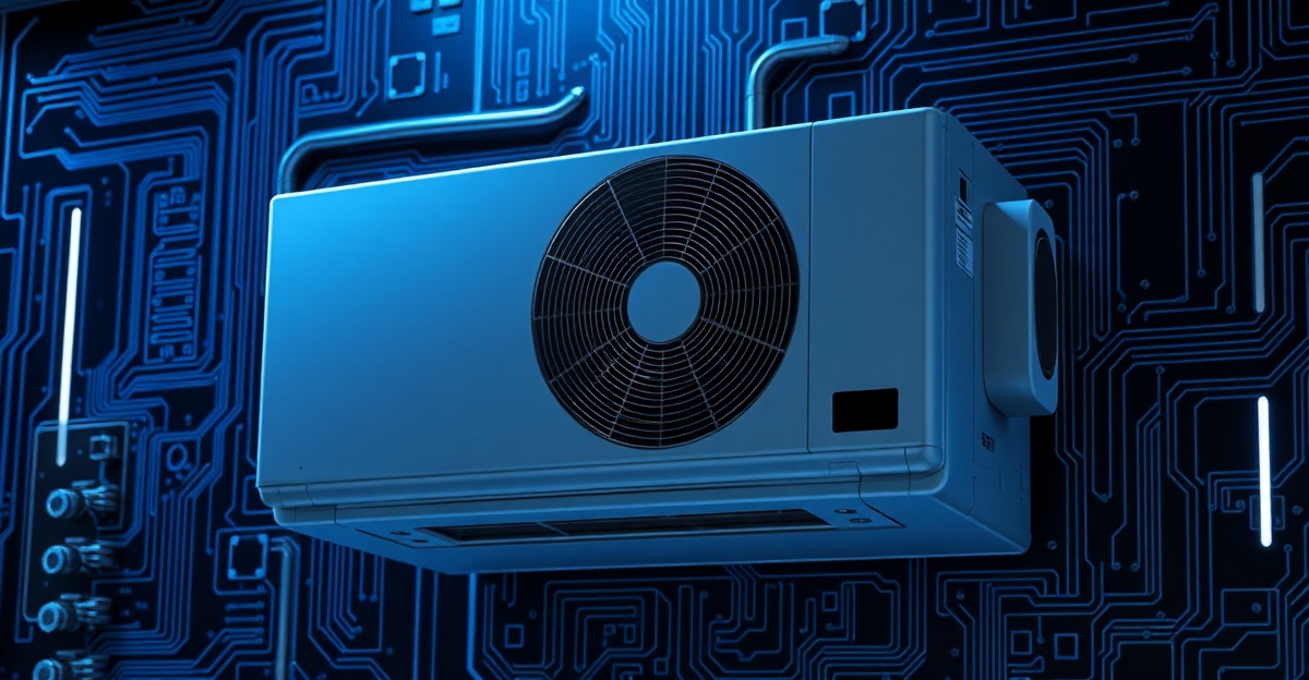 hvac-website-design-conroe-texas Modern HVAC website design on laptop and mobile showing Conroe Texas heating and cooling services