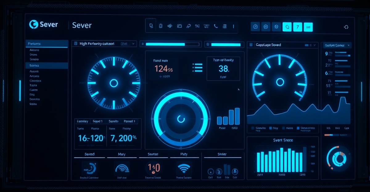wordpress-performance-optimization-2026 WordPress performance optimization dashboard showing speed metrics and modern tech interface