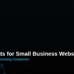Dark tech illustration representing AI chatbots for small business websites