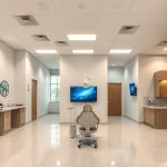 Modern medical office interior showcasing doctor website design The Woodlands healthcare facility
