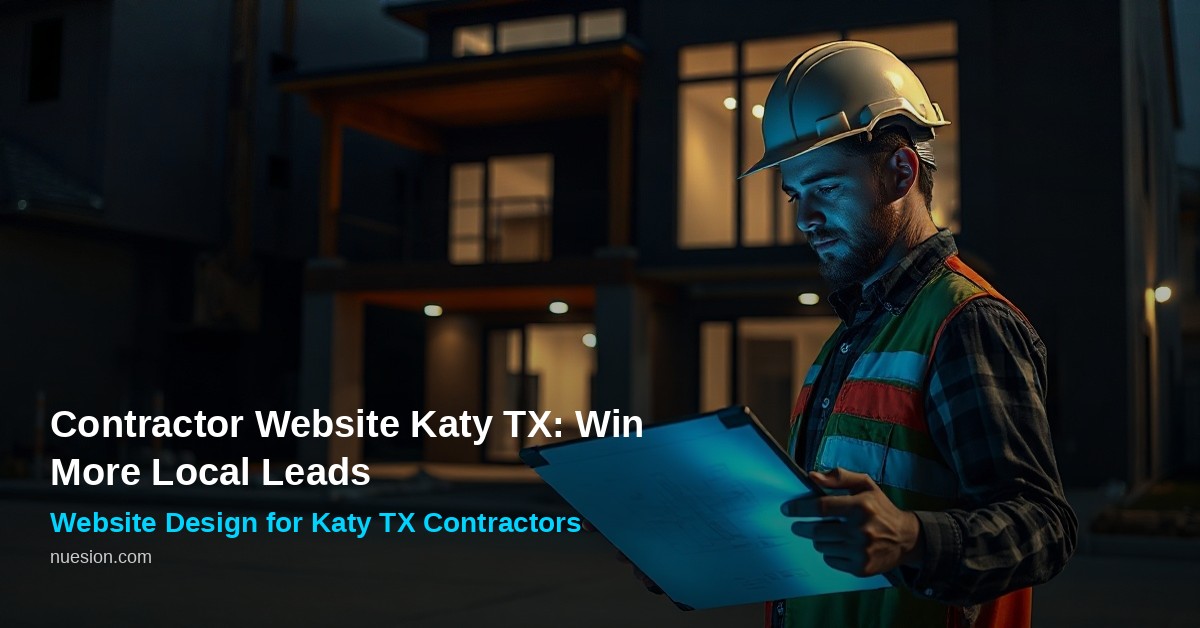featured-contractor-website-katy-tx Modern contractor website homepage design for a Katy TX construction company