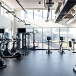 Modern Houston fitness studio with professional equipment and sleek website design