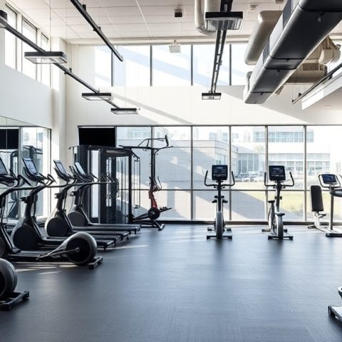 fitness-studio-website-design-houston Modern Houston fitness studio with professional equipment and sleek website design