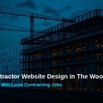General contractor website design mockup for The Woodlands TX