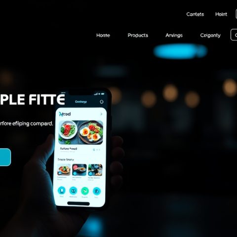 restaurant-website-online-ordering Restaurant website with online ordering interface on smartphone
