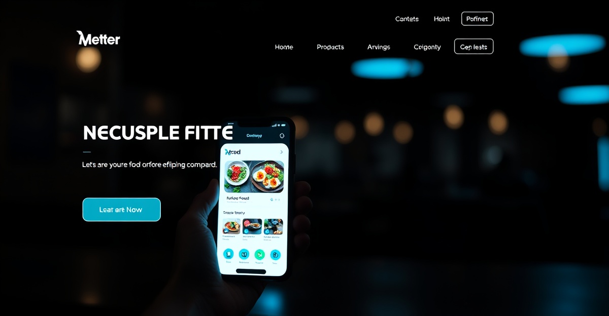 restaurant-website-online-ordering Restaurant website with online ordering interface on smartphone