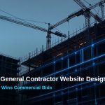 Commercial general contractor website design mockup for a Houston TX construction firm