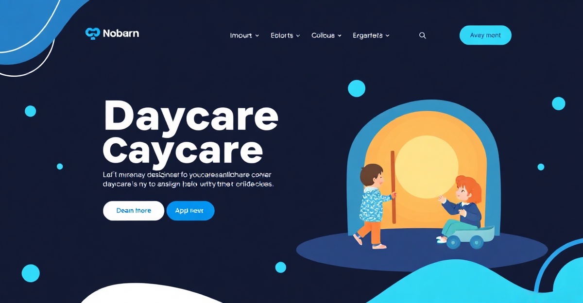 daycare-website-design-league-city-tx Daycare website design mockup for League City TX childcare center
