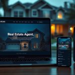 Real estate agent website design mockup for a Friendswood TX brokerage
