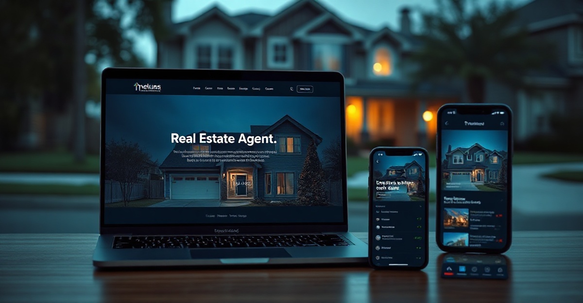 real-estate-agent-website-friendswood-tx Real estate agent website design mockup for a Friendswood TX brokerage
