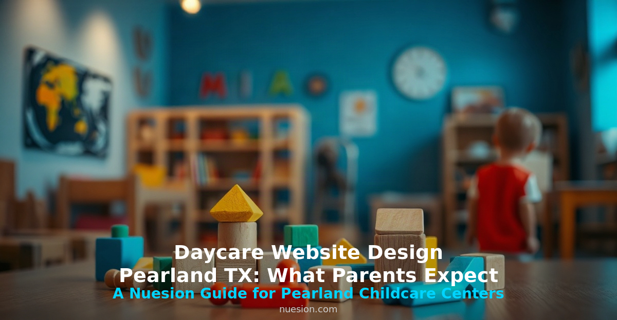 daycare-website-design-pearland-tx Daycare website design mockup for a Pearland TX childcare center