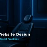 modern dark dental office website design concept for McKinney Texas dentist