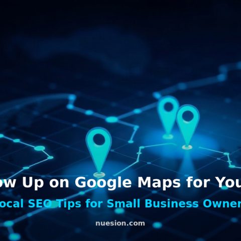 featured-image Business owner viewing Google Maps local search results on laptop