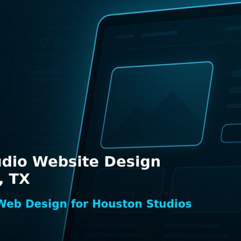 fitness-studio-website-design-houston-tx Dark tech-style header image for a Houston fitness studio website design blog post
