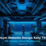 Gym website design mockup for a Katy Texas fitness studio