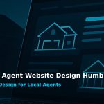 Real estate agent website design Humble TX dashboard mockup on laptop