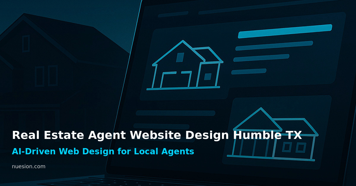 real-estate-agent-website-design-humble-tx Real estate agent website design Humble TX dashboard mockup on laptop