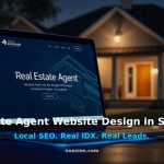 Real estate agent website design mockup for Spring TX realtors