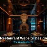 Restaurant website design for a dining room in The Woodlands TX